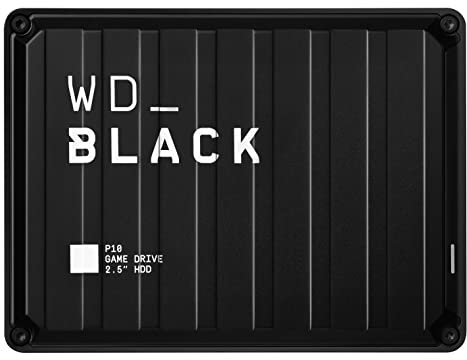 WD_Black P10 6TB Game Drive, Portable External Hard Drive, Speeds Up to 130 MB/s, Works With Console, PC, Playstation, Xbox, Save Up to 125 games, Portable Game Drive, Black