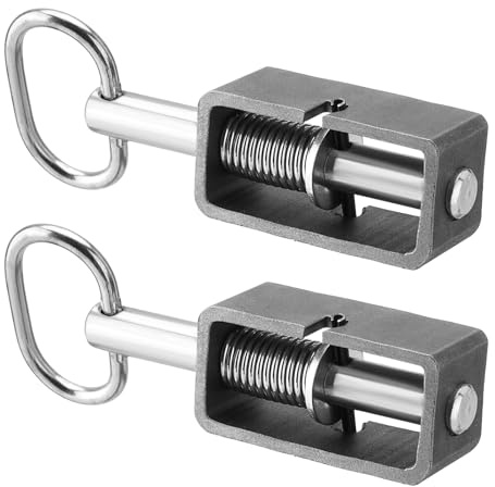 SPARKWHIZ Weld-On 5/8 Spring Latch Assembly with Plain Tube, Trailer Gate Latch, Pack of 2