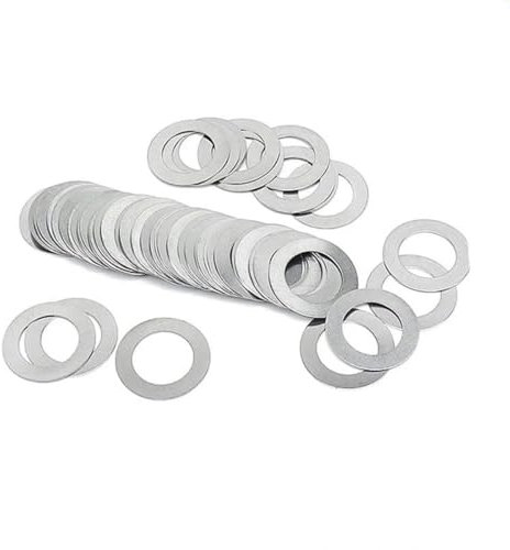 0,1/0,2/0,3/0,5/1 mm M2 M3 M4 M5 M6 M7 M8 M9 M10 M12 -M40 DIN988 304 Edelstahl-Einstellscheibe, Dichtung, ultradünne flache Unterlegscheibe-M10 x 14 x dick, 10 Stück, 0,2 mm dick
