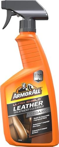 Armor All Ultra Shield + Ceramic Leather Treatment and Cleaner 500ml, Cleans and Conditions your Leather Seats, Keeps Leather Looking New and Protects Against Spills, Stains and UV Rays