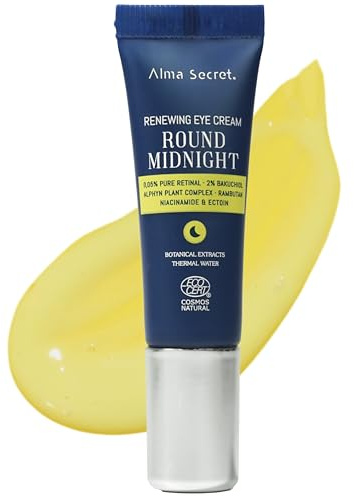 Contorno Ojos Alta Potencia Retinal Antiarrugas Reafirmante párpados y Ojeras Hidratante Niacinamida Bakuchiol Rambután Ilumina Estimula Colágeno Antiojeras 10ml - ECOCERT COSMOS NATURAL