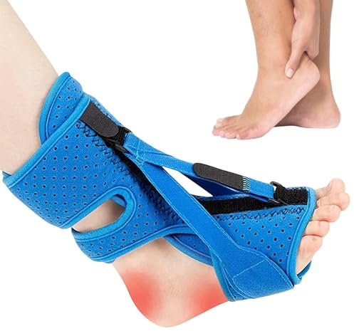 Senkfußstütze - Atmungsaktive Plantarfaszien-Nachtschienensocke Für Damen Und Herren | Entlastungsorthese Mit 3 Verstellbaren Riemen Für -Plantar-, Achillessehnenentzündung Und Fußheberschwäche