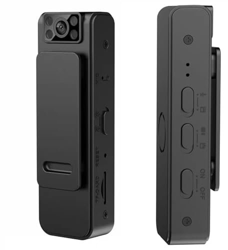 Mini Body Camera, WIFI Video Recorder, 1080P Small Portable Wearable Hidden Cameras with Audio and Video Recording, Micro Pocket Body Worn Cam for Sport, Pet, Home Office, Security, Work Records