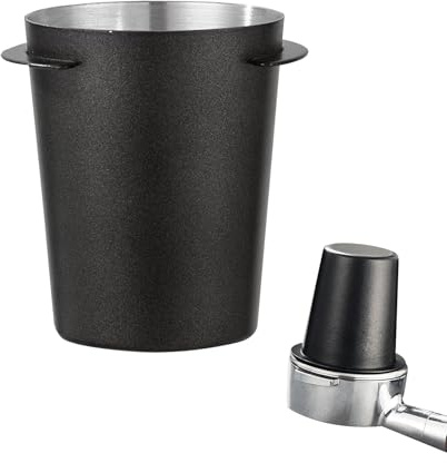 58mm Dosing Cup, Fits 58mm Portafilter, Coffee Dosing Cup, Black | Stainless Steel Coffee Accessories Barista Espresso Dosing Cup 58mm Dosing Funnel Coffee Machine Accessories for Home