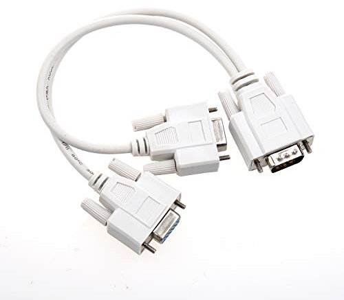 Hxhsgmeh Câble répartiteur 1 PC vers 2 moniteurs pour vidéo VGA
