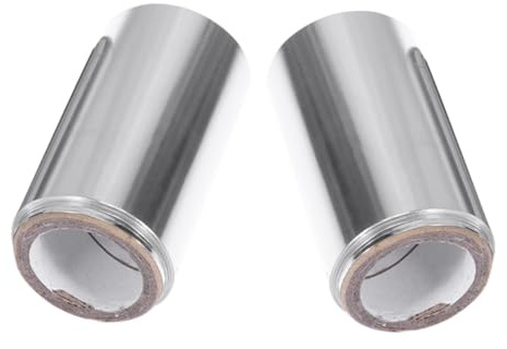 Hemobllo Aluminiumfolie Haarfolienrolle 2 Rollen Silber Präzisions Haarfärbe Und Dauerwellen Tool Für Friseure Zuhause Mit Anti Rutsch Struktur Für Blondierung Balayage Nagelstudio
