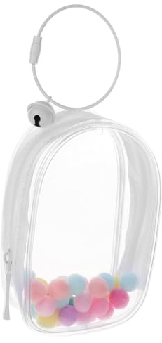 FRCOLOR Transparent Dockväska I Pvc Minifigurdisplay Genomskinliga Figurdisplaypåsar Genomskinlig Påse Till Minidockväska Dockförvaringsorganisatör Genomskinlig Displayväska