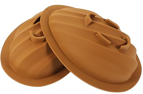 UTHCLO Stampo in Silicone Per Biscotti e Cioccolato a Forma Di Uova Da 6 Pollici, Set Da 2 Pezzi Flessibili Per Dolci e Fondente, Adatto Per Decorazioni Creative e Cottura Domestica