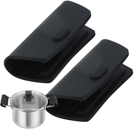 Funda Para Mango De Sarten De Hierro Colado | 2 Fundas De Silicona Para Asas - Utensilios De Cocina Para Microondas, Horno, Parrilla Y Encimera