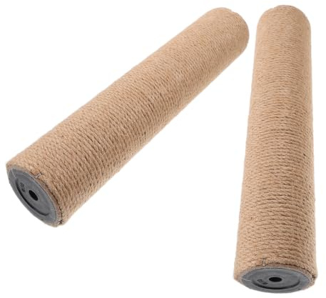 SHINEOFI 2 Piezas Rascador Alto de Sisal para Gatos Repuesto Resistente para Árbol Rascador DIY Diseño Vertical Ahorro Espacio Recambio Duradero para Torre Gatos Interiores Paquete