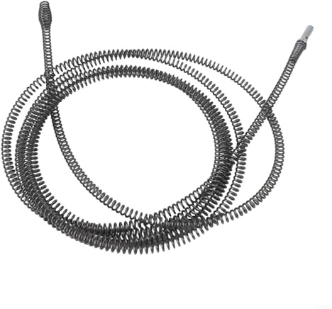 Serpent de vidange électrique de 4 m, outil de dragage de tuyau à ressort en acier au manganèse pour évier, égout, baignoire et canalisations de sol, avec connecteur de perceuse