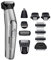 BaByliss Men 11-in-1 Titanium Multi-Grooming Kit Wasserdicht Köperhaartrimmer, Barttrimmer, Nasenhaartrimmer, Augenbrauen, Detailtrimmer und Multifunktionstrimmer, inkl. Tasche, Silber Schwarz MT861E