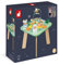 Janod - Activity Tisch ‘Jolie Prairie’ - Holz Spieltisch mit 7 Aktivitäten - Multi-Activity Holztisch mit Tiermotiven - Motorik Entwicklung und Musikalische Früherziehung - Ab 12 Monaten, J05327