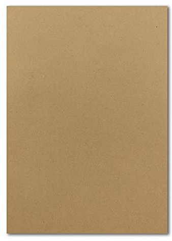 50 DIN A4 Papierbogen Planobogen - Kraftpapier (Braun) - 160 g/m² - 21 x 29,7 cm - Bastelbogen Ton-Papier Fotokarton Bastel-Papier Ton-Karton - FarbenFroh