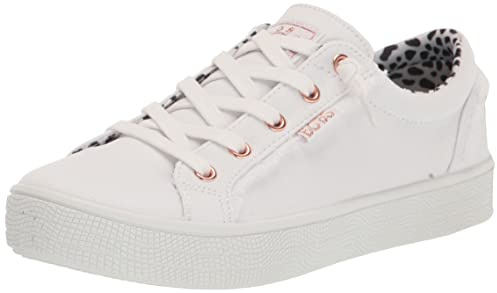 Skechers Mujer Bobs B Extra Cute 2Cute4U Trainers, White Canvas, 36 EU