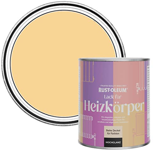 Rust-Oleum Yellow Heat Resistant Radiator Paint in Gloss Finish - Mustard 750ml