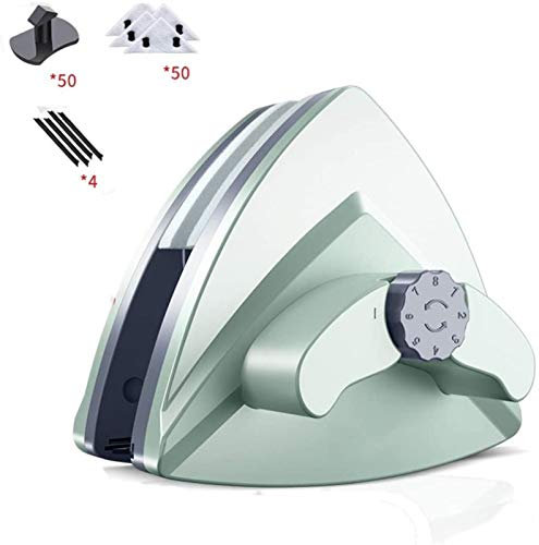 Nettoyeur de vitres magnétique Double Face magnétique, Corde de sécurité Anti-Chute/Conception Anti-pincement/Grande poignée nettoyant essuie-Glace magnétique, Type Manuel