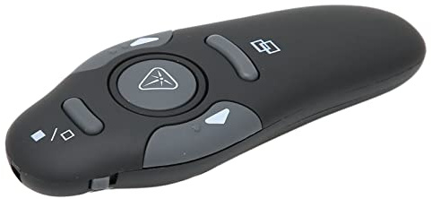 Presentation Clicker, Pointer RF 2,4 GHz Presenter Remote,Wireless Presentation Clicker mit Ergonomischem Design für PowerPoint-Präsentationen
