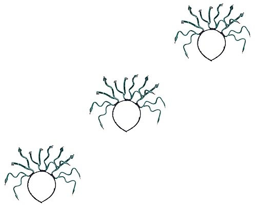 FOMIYES 3stücke Halloween Schlangen Stirnband Für Damen Und Mädchen Kreatives Haarschmuck-accessoire Für Kostüm-party Und Festlichkeiten Tiefgrün Aus Robustem Gefertigt