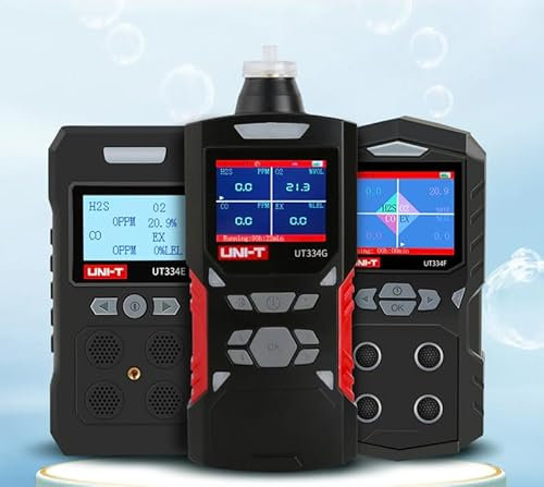 UNI-T Uni-trend Gas Leak Detector UT334E UT334F UT334G Handheld 4 in 1 Air Quality Monitor Carbon Monoxide Detector H2S O2 EX Gas Tester(UT334F)