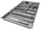 SO-BOX 3 Besteckkasten Breite 79,1 cm, Tiefe 47,3 cm mit silbergrauer Kanvas-Struktur für 90er Schubladen von Nobilia ab August 2012 und weitere Küchen