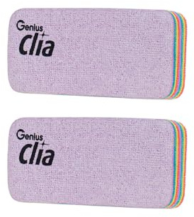 Genius Clia Rainbow Küchenschwamm, Topfschwamm, Reinigungsschwamm, unviersal Putzschwamm für Küche Geschirr, L Set 2-TLG.