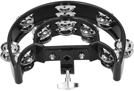 Tamburin, Tamburine Für Erwachsene Hi Hat Tamburin Trommel Set Multifunktionale Hand Glocke Rassel Lose Zweireihige Glocken KTV