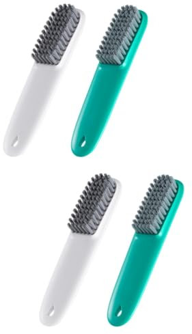 VALICLUD 4stücke Langstielige Multifunktionale Schuh Und Wäschebürste Tragbare Reinigungsbürste Für Reisen Weiße Und Grüne Farben Für Effektive Reinigung Von Sneakers Und Kleidung