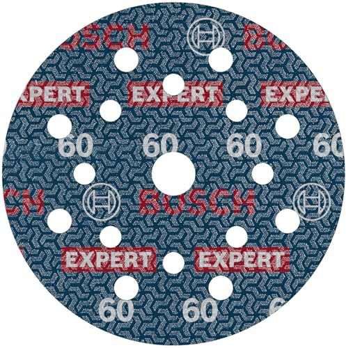 Bosch 50x Disque abrasif sur film EXPERT O780 | pour Bois dur, Peinture sur bois, Grain 60, Professional Accessoire Ponceuse excentrique