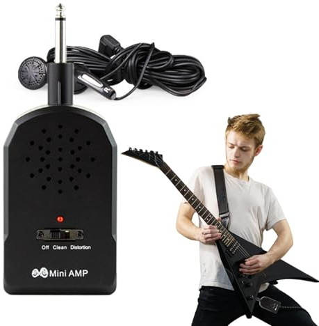 Niesel Guitar Amps,Wireless Bass Amp Guitar Effects - Personal Bass Practice Supply Built-In 4 Effects for Home, Performance, School