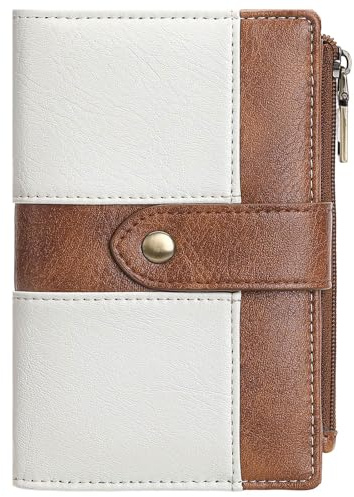 FALAN MULE Small Wallet for Women RIFD Leather Bifold Credit Card Holder with 3 ID Window