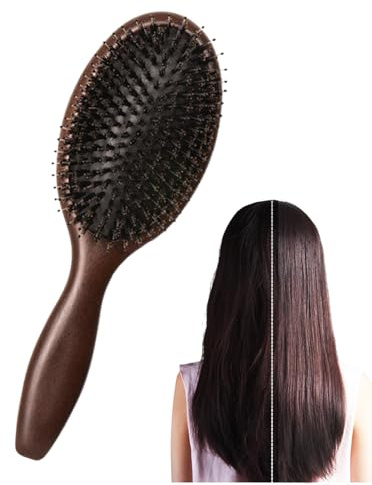 Haarbürste - Borstenhaarbürsten-Set | Multifunktionaler Haarreinigungs- & Entwirrungskamm | Beruhigende Massagebürste für Frauen, ideal für die tägliche Fellpflege & Haarpflege Routine