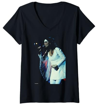 Women's Icelandic Singer Angel Dress 1997 By Andy Willsher Live V-Neck T-Shirt