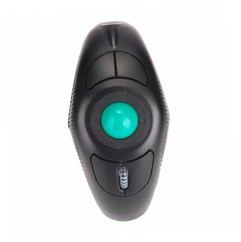 NUOBESTY Souris sans Fil à Boule De Commande Ergonomique Noire Port USB Portable pour Utilisation Informatique Prolongée sans Fatigue Oculaire Confortable Et Design Ambidextre
