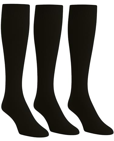 o-day Calze Uomo Lunghe Caldo Cotone (Confezione da 3) – Morbide Calze Lunghe Uomo Invernali in Tinta Unita o Fantasia (IT, Numero, 39, 46, Regular, Regular, 3 Paia - Tinta Unita Nero)