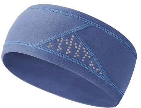 Trodalo Winter Headband for Men Women Fleece Ear Warmers for Cold Weather Reflective Ear Muffs for Running, Cycling, Skiing