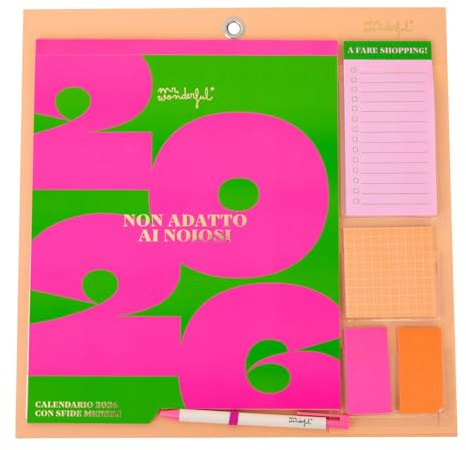 Mr. Wonderful - Calendario da tavolo 2026 - Non adatto ai noiosi