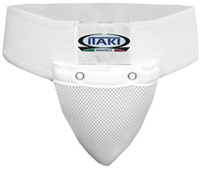 ORIENTE SPORT Conchiglia con Supporto in Tessuto Traspirante, ITAKI &Top Ring, OS 406A (Bianco, M)