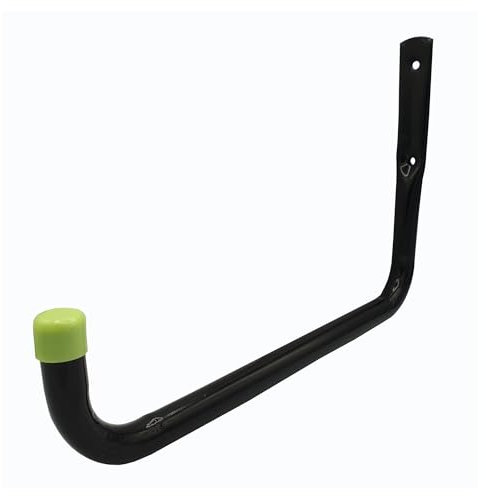 Keypak ST7003H 25cm Large Heavy Duty Multipurpose Garage Storage Hook, 30kg Load Capacity, Black