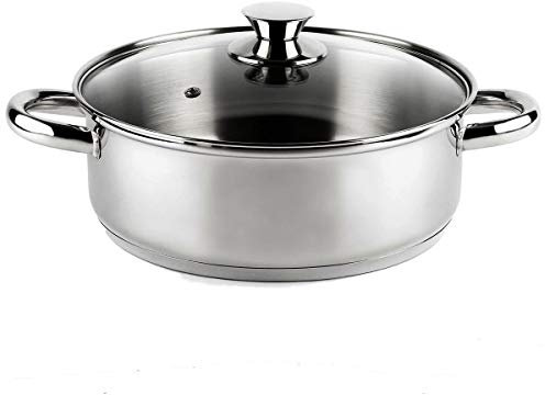 Vier CI26 Casseruola, Induzione 26 cm, Acciaio Inox 18/10, 26 cm