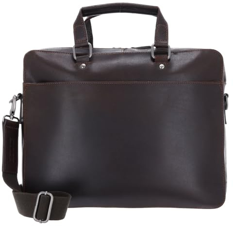 Leonhard Heyden Leder Businesstasche Laptoptasche mit Laptopfach Dakota RV-Aktenmappe 1 Fach 7474 Braun dunkelbraun