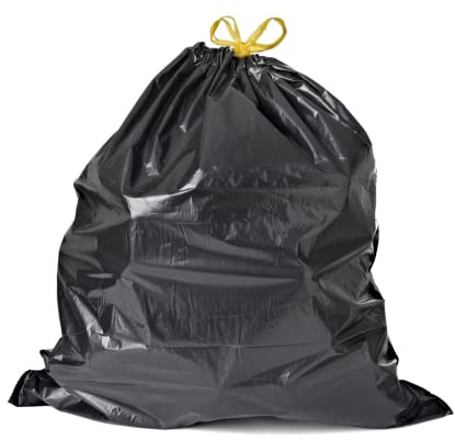 starke Müllbeutel MIT ZUGBAND 40L, 50L, 60L oder 120L - Rollenanzahl wählbar (60L - 8 Rollen á25)