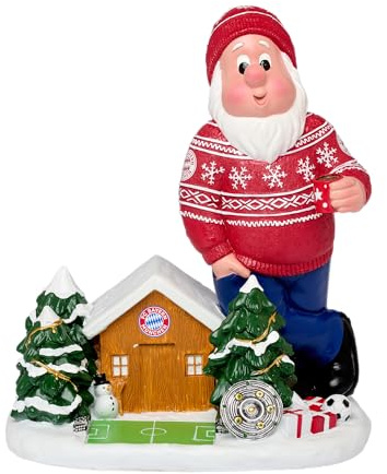 FC Bayern München Gartenzwerg Weihnachten Rot