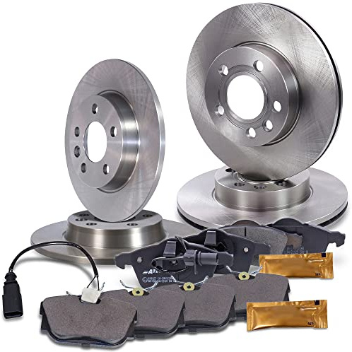 ATEC Germany Bremsenset inkl. Bremsscheiben Vorne Ø 280 mm Belüftet + | Kompatibel mit: VW TRANSPORTER T4 Bus, TRANSPORTER T4 Kasten, TRANSPORTER T4 Pritsche/Fahrgestell (70E, 70L, 70M, 7DE, 7DL