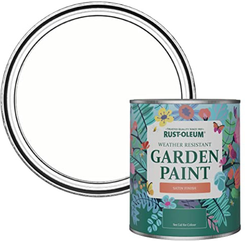 Rust-Oleum Holzfarbe Für Aussen, Wetterschutz, Seidenglanz, 750 ml, Kalkweiß