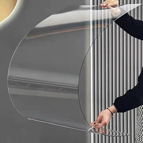 Polycarbonat Dachplatte,Transparente Acrylglas Platten,Gewächshaus Platten mit hoher Formbarkeit,Regensichere Isolierung UV-Schutz,für Dächer Gewächshaus Carports Vordächer,2mm (0.6x20m)
