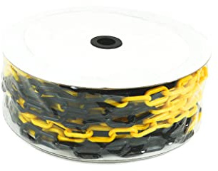 Kunststoffkette Gelb & Schwarz 8 mm x 25 m (roll) x - Gelb & Schwarz - In - & Outdoor - Nutzung - PC - 002 - YB