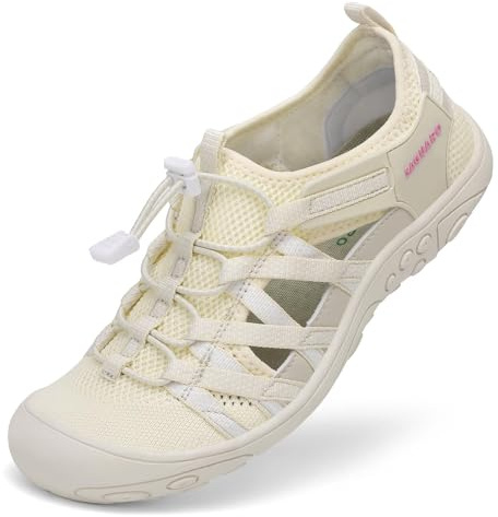 SAGUARO Dam, vandringssandaler, utomhus, sport, bekväma, andas, vandringssandaler, Beige, 36 EU