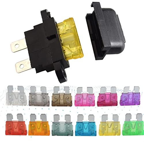 WFNKJTGO 5 Sets wasserdichter Auto-Standard-Mittelsicherungshalter + Auto-Boots-LKW-Flachsicherung 3A 5A 10A 15A 20A 25A 30A 35A 40A (Size : 1A)