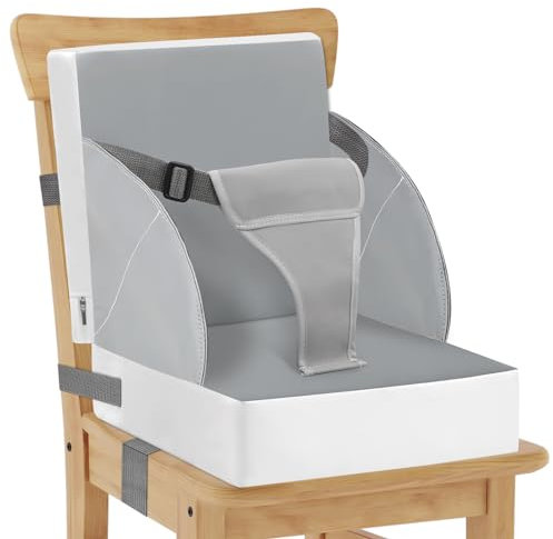 Cuscino Rialzo Sedia per Bambini, 3-Punto Cintura Baby PU Impermeabile Portatile di Seat Elevation Con Cinture